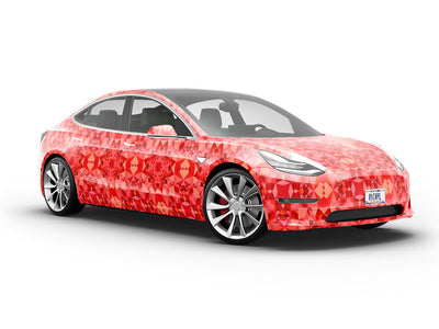 Candy Apples Mosaic Vehicle Vinyl Wrap