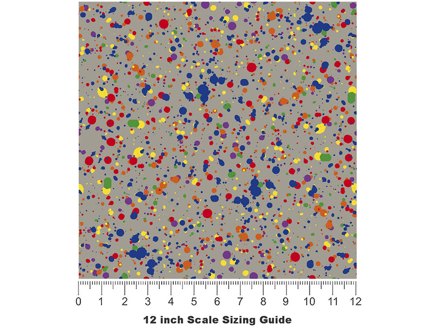 Candy Darling Paint Splatter Vinyl Film Pattern Size 12 inch Scale~Rwraps Candy Darling Paint Splatter Sizing Chart~2