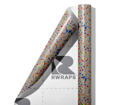 Candy Darling Paint Splatter Wrap Film Sheets~Rwraps Series 914 Candy Darling Paint Splatter Scrolled Sheet~3