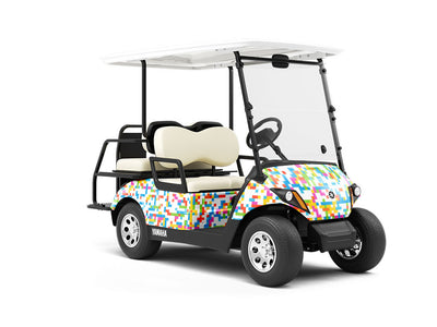 Candy Worms Pixel Wrapped Golf Cart