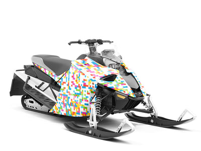 Candy Worms Pixel Custom Wrapped Snowmobile