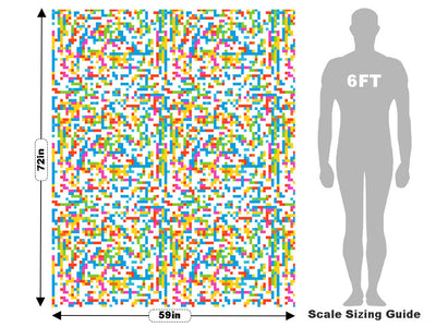 Candy Worms Pixel Vehicle Wrap Scale~Rwraps Series 914 Candy Worms Pixel Measurements~1