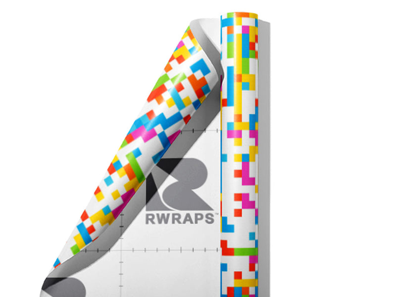 Candy Worms Pixel Wrap Film Sheets~Rwraps Series 914 Candy Worms Pixel Scrolled Sheet~3