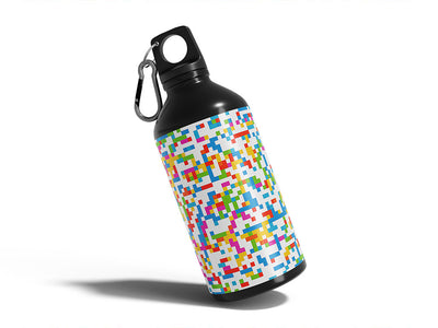candy worms pixel Water Bottle DIY Stickers