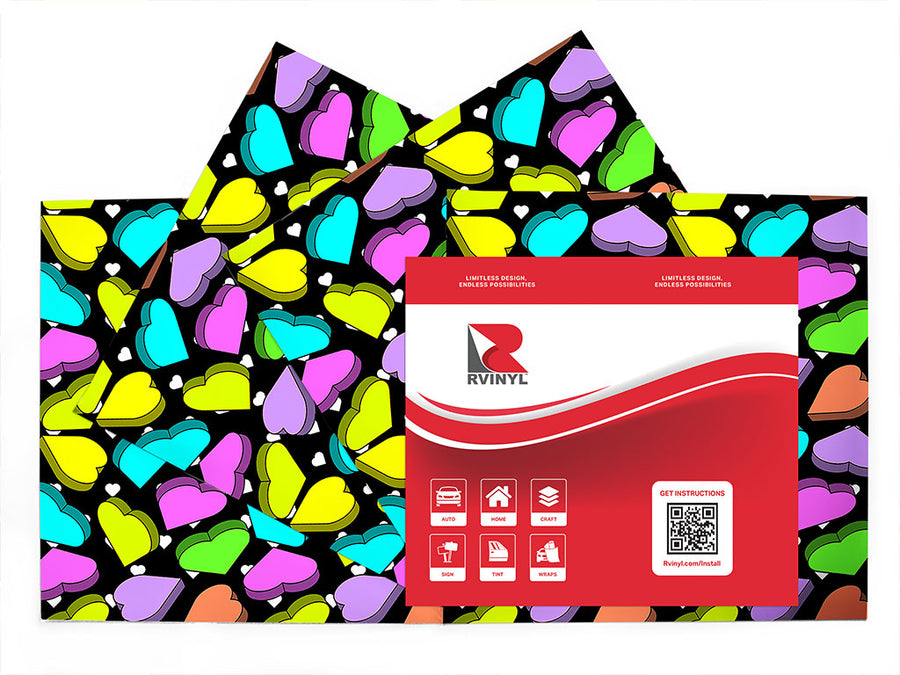 candygram crunch heart Craft Vinyl Sheet Pack