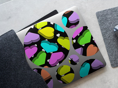 candygram crunch heart DIY Laptop Stickers