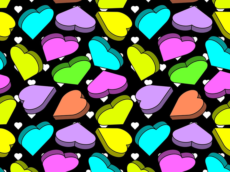 Candygram Crunch Heart Vinyl Wrap Pattern~Rwraps Series 914 Digitally Printed Vinyl Wrap~0
