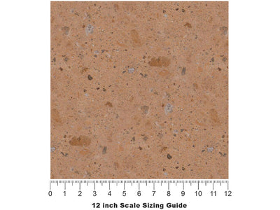 Canela  Adoquin Vinyl Film Pattern Size 12 inch Scale~Rwraps Canela  Adoquin Sizing Chart~2
