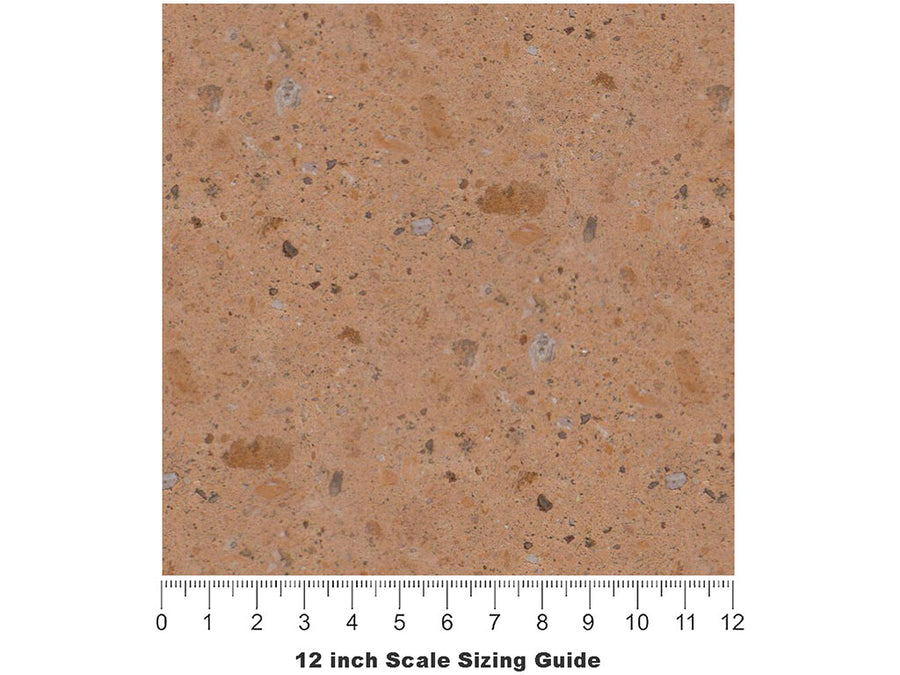 Canela  Adoquin Vinyl Film Pattern Size 12 inch Scale~Rwraps Canela  Adoquin Sizing Chart~2