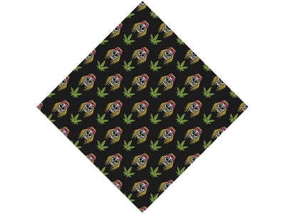Cannabinoid Skulls Halloween Vinyl Wrap Pattern