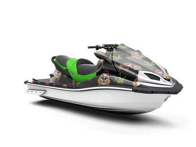 Cannabinoid Skulls Halloween Jet Ski Vinyl Customized Wrap