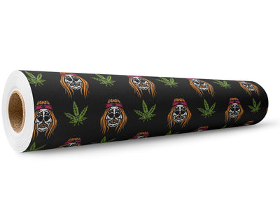 Cannabinoid Skulls Halloween Wrap Film Wholesale Roll~Rwraps Series 914 Digitally Printed Vinyl Roll~5