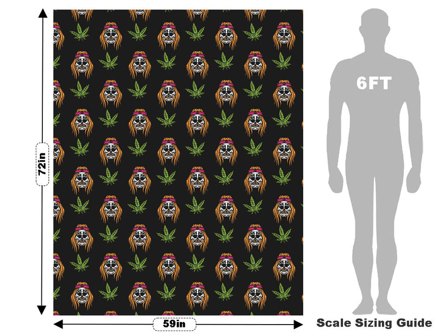 Cannabinoid Skulls Halloween Vehicle Wrap Scale~Rwraps Series 914 Cannabinoid Skulls Halloween Measurements~1