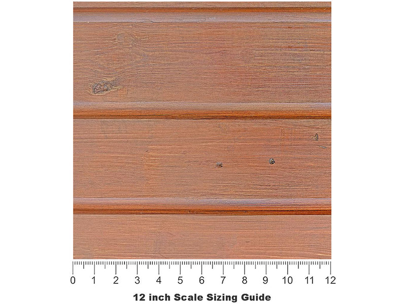 Cantaloupe  Wood Plank Vinyl Film Pattern Size 12 inch Scale~Rwraps Cantaloupe  Wood Plank Sizing Chart~3