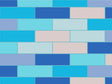 Capri Blue Brick Vinyl Wrap Pattern~Rwraps Series 914 Digitally Printed Vinyl Wrap~0
