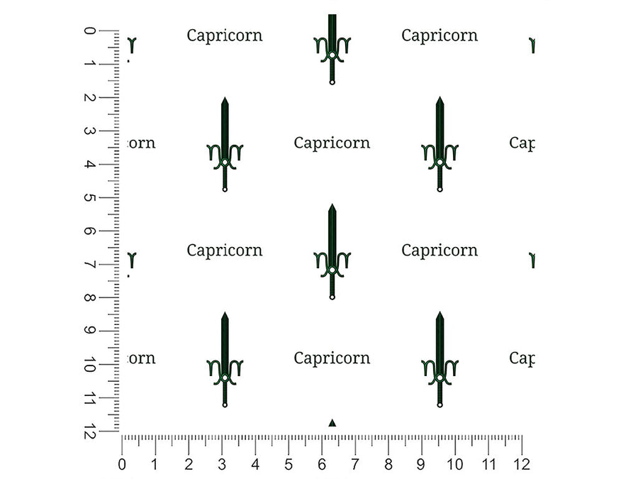 capricorn swords astrology 1ft x 1ft Craft Sheets