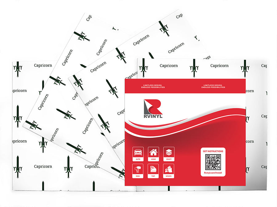 capricorn swords astrology Craft Vinyl Sheet Pack