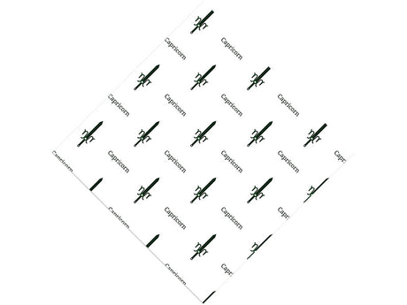 Capricorn Swords Astrology Vinyl Wrap Pattern