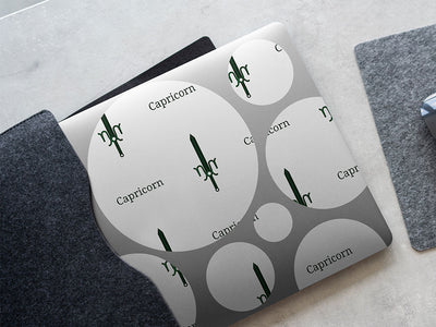 capricorn swords astrology DIY Laptop Stickers