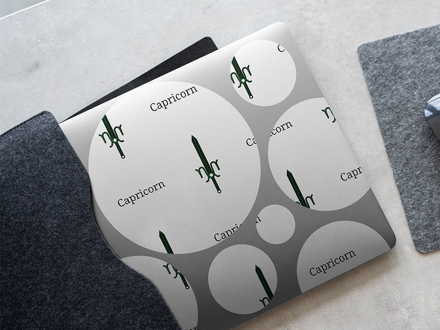 capricorn swords astrology DIY Laptop Stickers