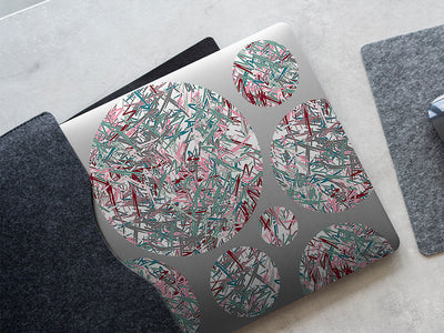captured abstract geometric DIY Laptop Stickers