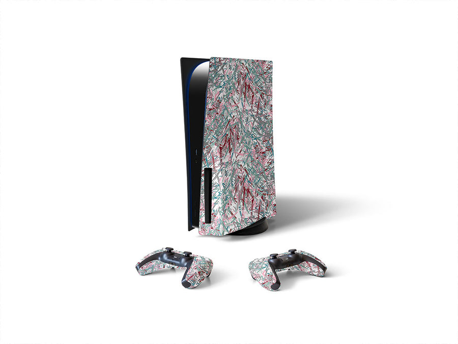 captured abstract geometric Sony PS5 DIY Skin