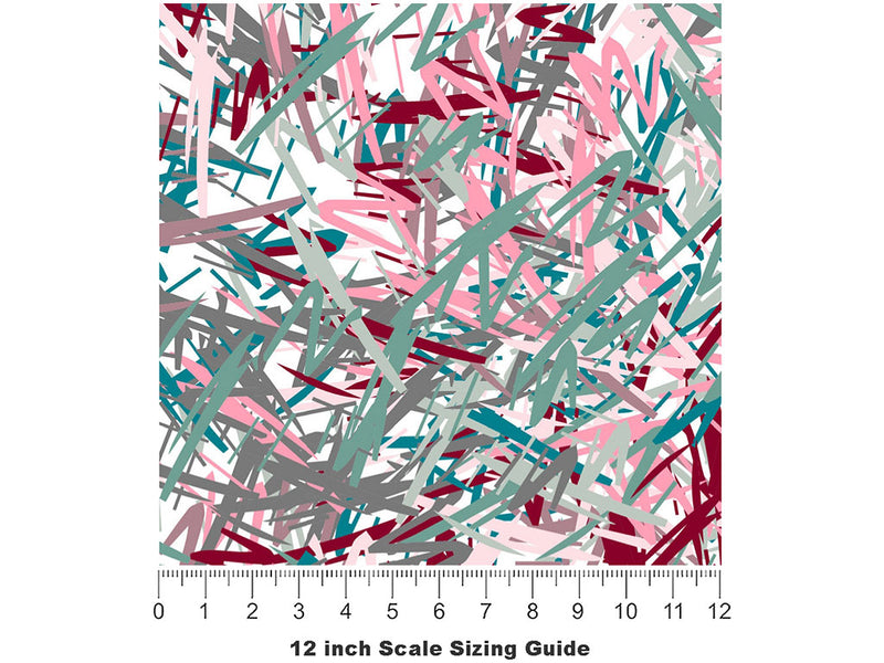 Captured  Abstract Vinyl Film Pattern Size 12 inch Scale~Rwraps Captured  Abstract Sizing Chart~2