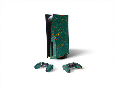 capturing moods paint splatter Sony PS5 DIY Skin