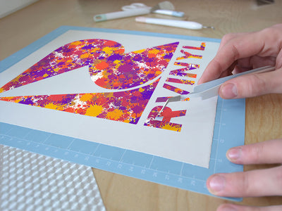 car crash paint splatter Easy Weed Craft Vinyl