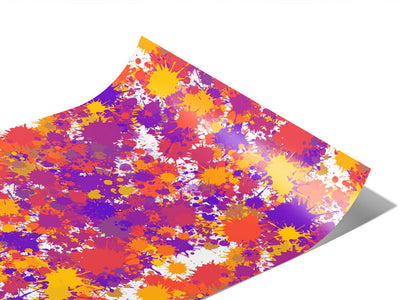 Car Crash Paint Splatter Vinyl Wraps~Rwraps Series 914 Digitally Printed Vinyl Wrap~0