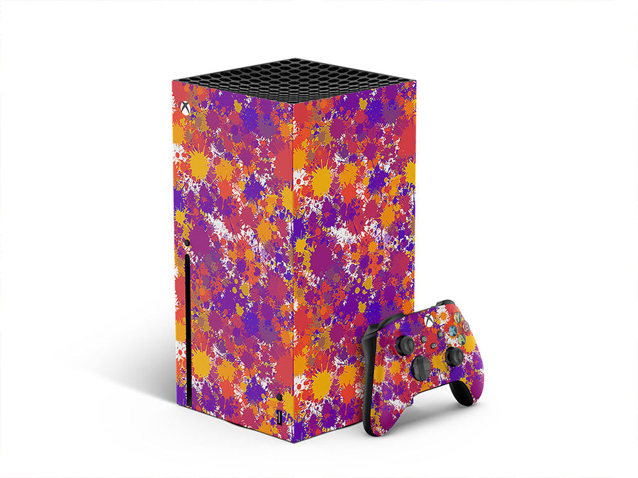 car crash paint splatter XBOX DIY Decal