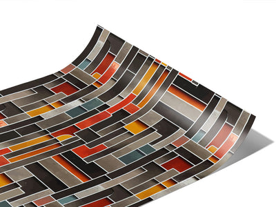 Carbonized Tile Vinyl Wraps~Rwraps Series 914 Digitally Printed Vinyl Wrap~1