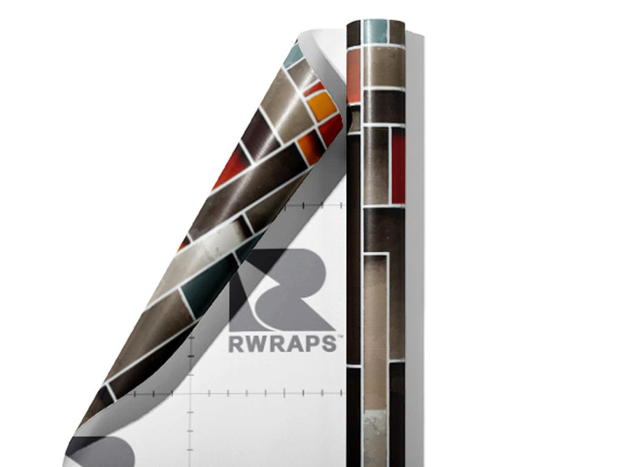 Carbonized Tile Wrap Film Sheets~Rwraps Series 914 Carbonized Tile Scrolled Sheet~4