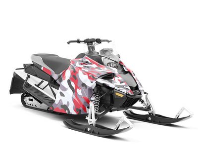 Carmen Flecktarn Camouflage Custom Wrapped Snowmobile