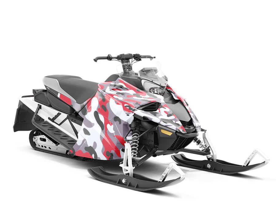 Carmen Flecktarn Camouflage Custom Wrapped Snowmobile