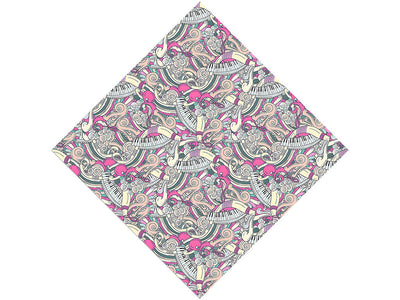 Carnation Chords Music Vinyl Wrap Pattern