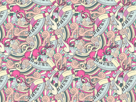 Carnation Chords Music Vinyl Wrap Pattern~Rwraps Series 914 Digitally Printed Vinyl Wrap~0