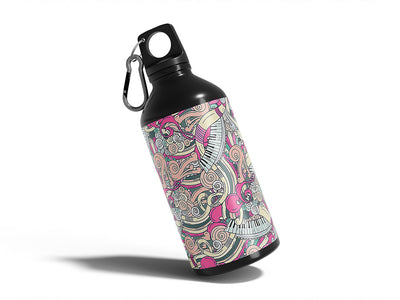 carnation chords music Water Bottle DIY Stickers