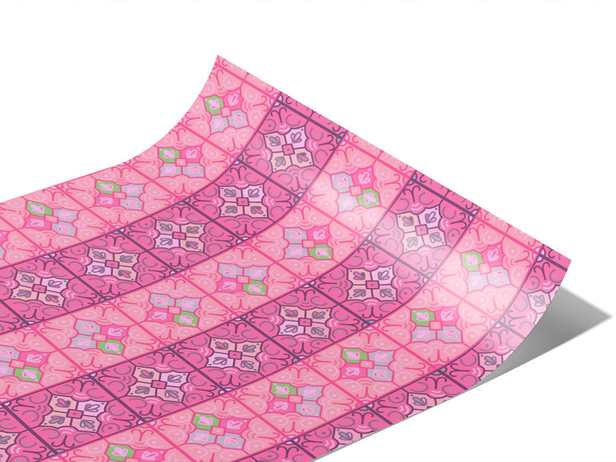 Carnation Tile Vinyl Wraps~Rwraps Series 914 Digitally Printed Vinyl Wrap~1