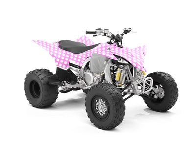 Carnation Pink Polka Dot ATV Wrapping Vinyl