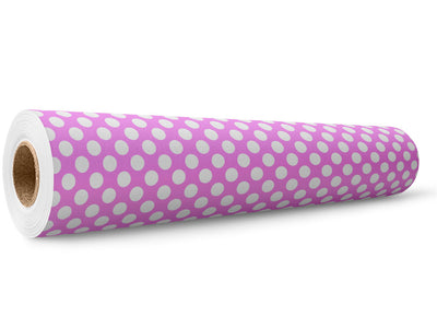 Carnation Pink Polka Dot Wrap Film Wholesale Roll~Rwraps Series 914 Digitally Printed Vinyl Roll~5