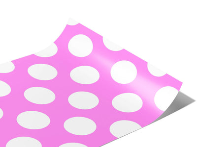 Carnation Pink Polka Dot Vinyl Wraps~Rwraps Series 914 Digitally Printed Vinyl Wrap~0