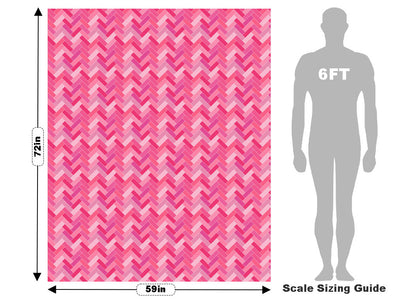 Carnation Pink Brick Vehicle Wrap Scale~Rwraps Series 914 Carnation Pink Brick Measurements~2