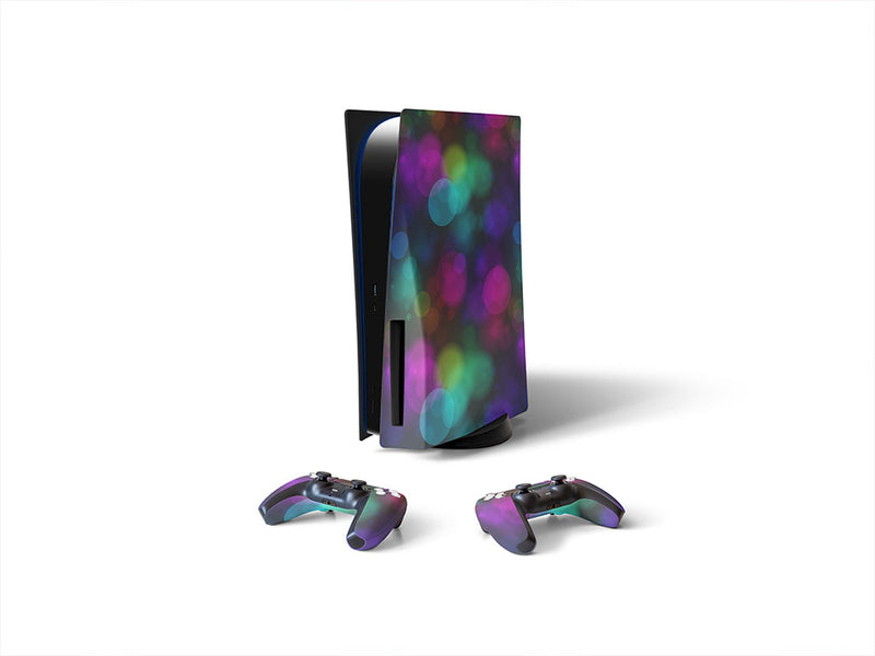 carnival nights bokeh Sony PS5 DIY Skin
