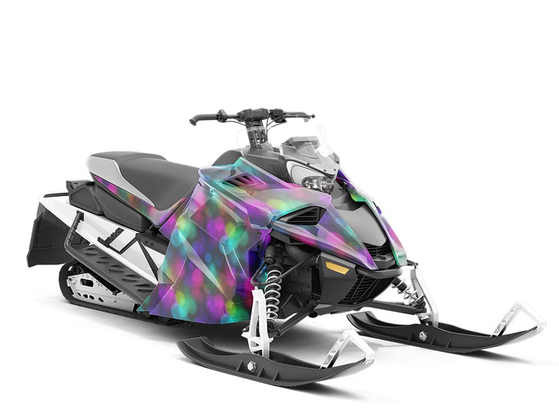 Carnival Nights Bokeh Custom Wrapped Snowmobile