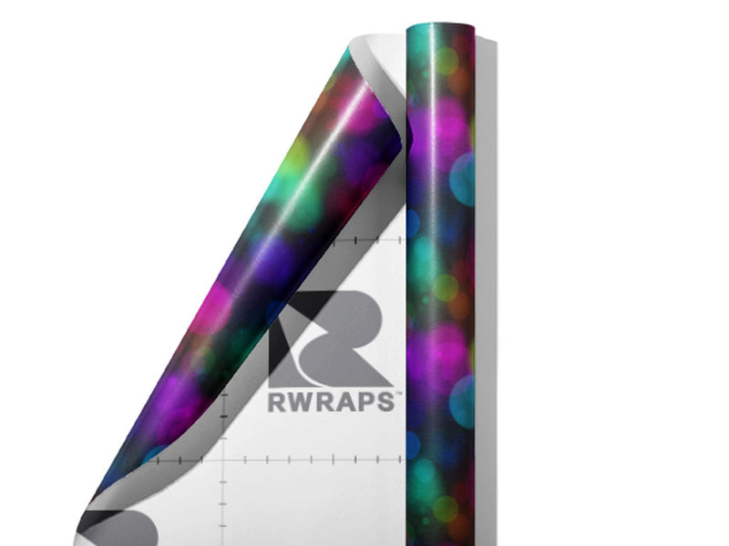 Carnival Nights Bokeh Wrap Film Sheets~Rwraps Series 914 Carnival Nights Bokeh Scrolled Sheet~3