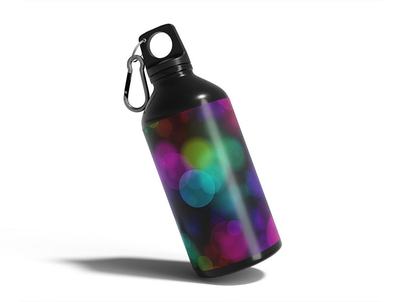 carnival nights bokeh Water Bottle DIY Stickers
