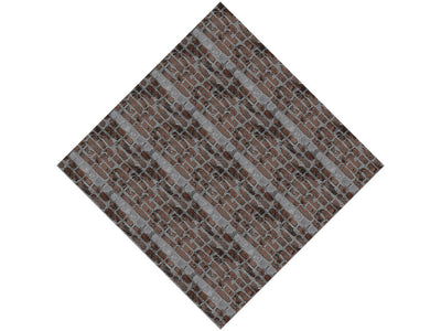 Carob Brown Brick Vinyl Wrap Pattern