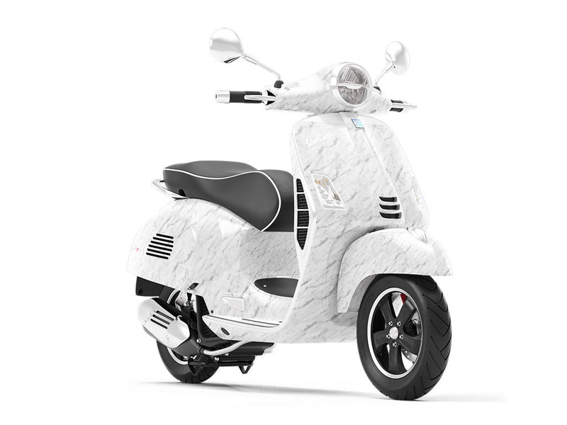 Carrara Slab-White Marble Vespa Scooter Wrap Film