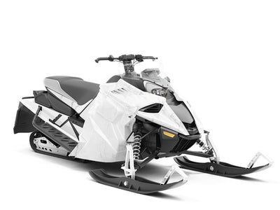 Carrara White Marble Custom Wrapped Snowmobile